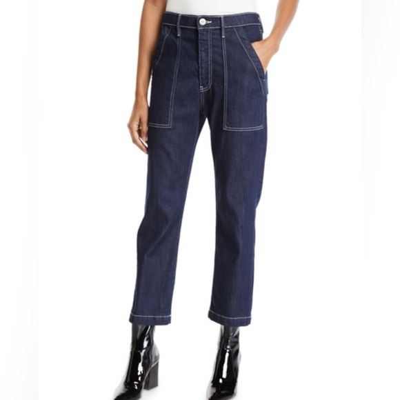 Anthropologie 3X1 tapered high rise chino pants